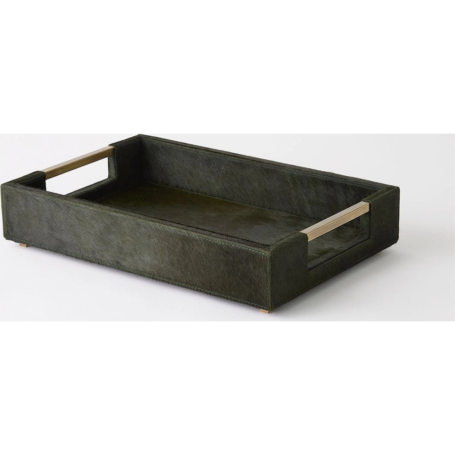 003 SI-2324182,SI-2324183 | Additional Silo | Posh Tray by Global Views in green and brass. Made from unique in a unique style.