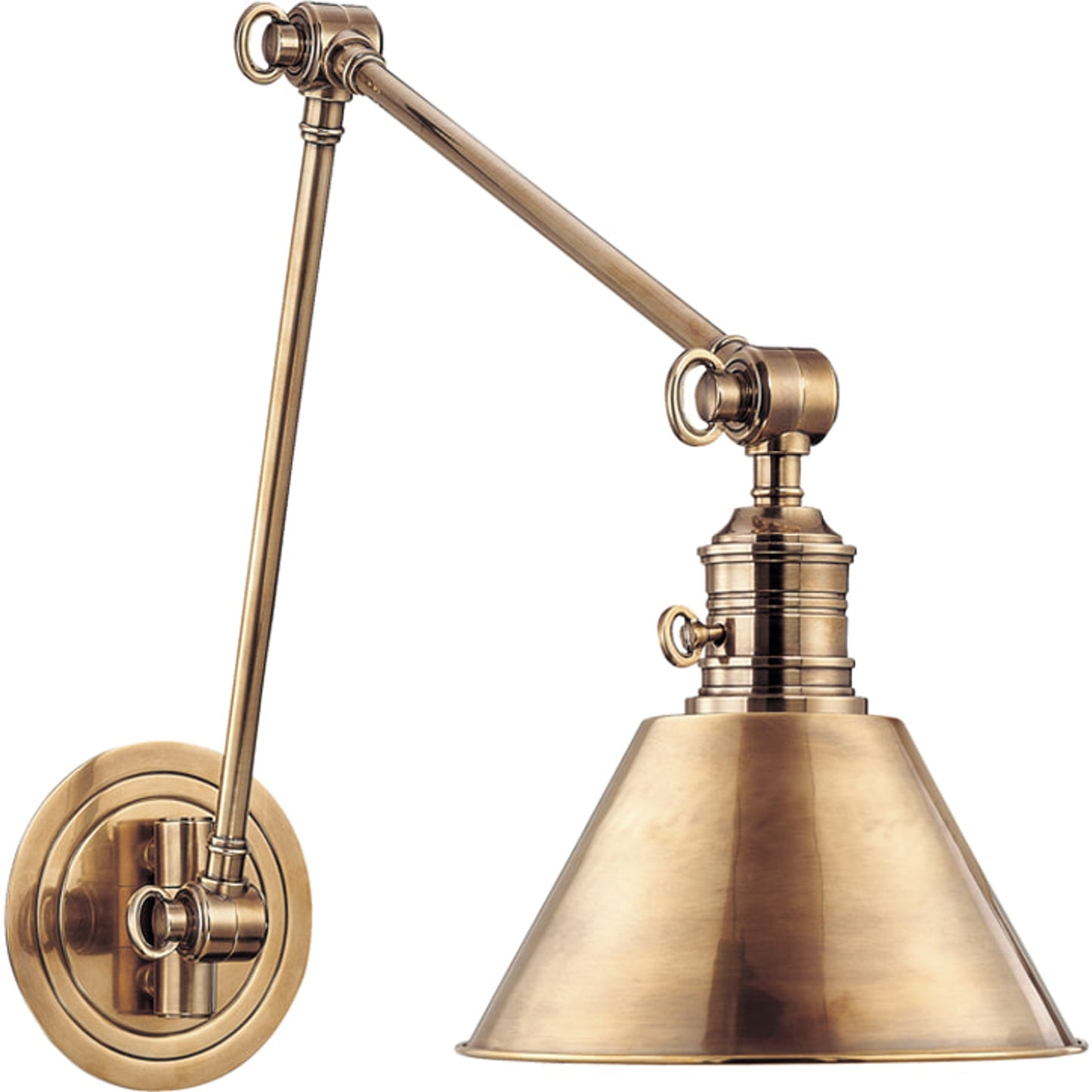 002 S-312273 | Additional Silo | Garden City Swing Arm Wall Sconce by Hudson Valley. Made from brass in a traditional style.