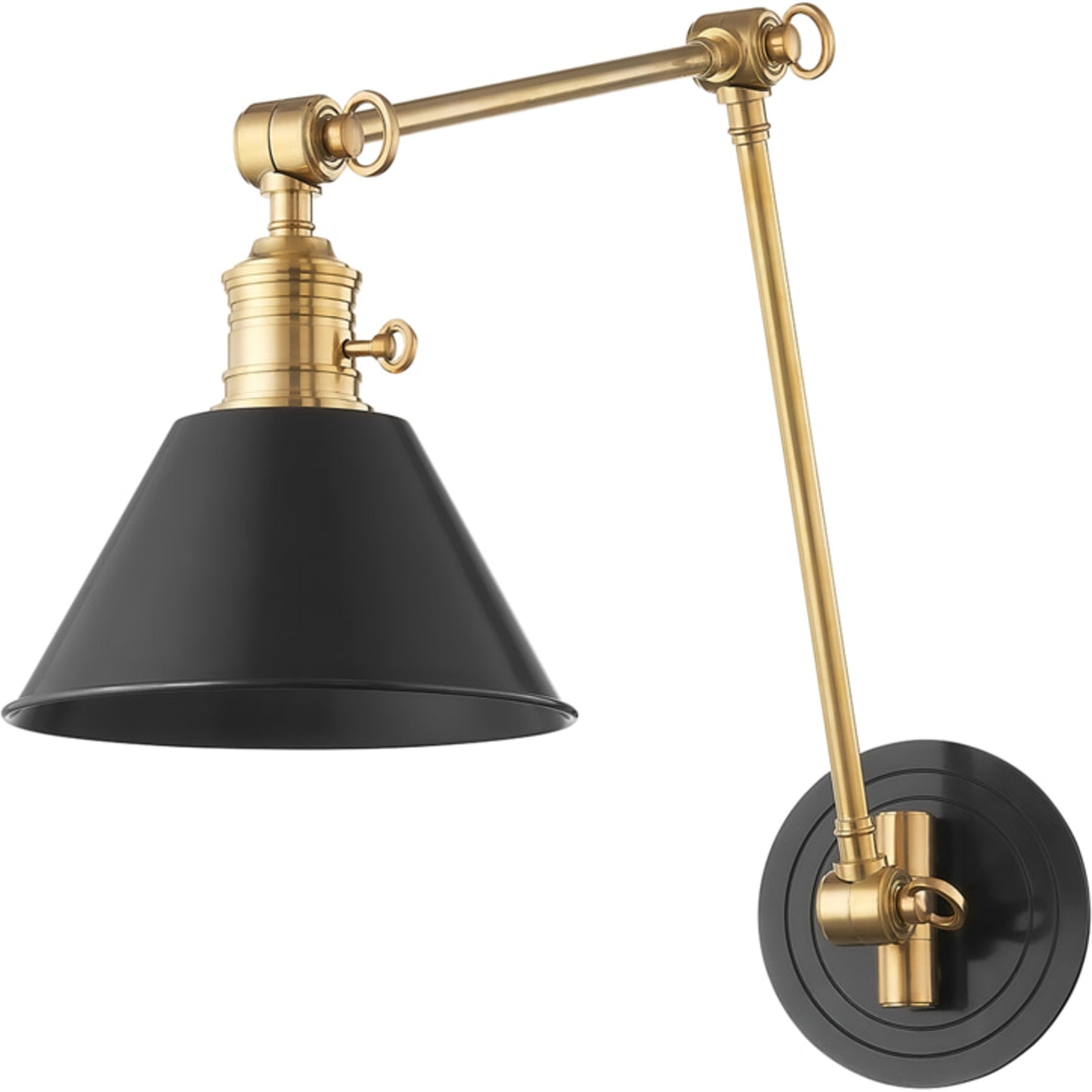 002 SR-914646 | Additional Silo | Garden City Wall Sconce by Hudson Valley in aged old bronze. Made from brass in a transitional style.