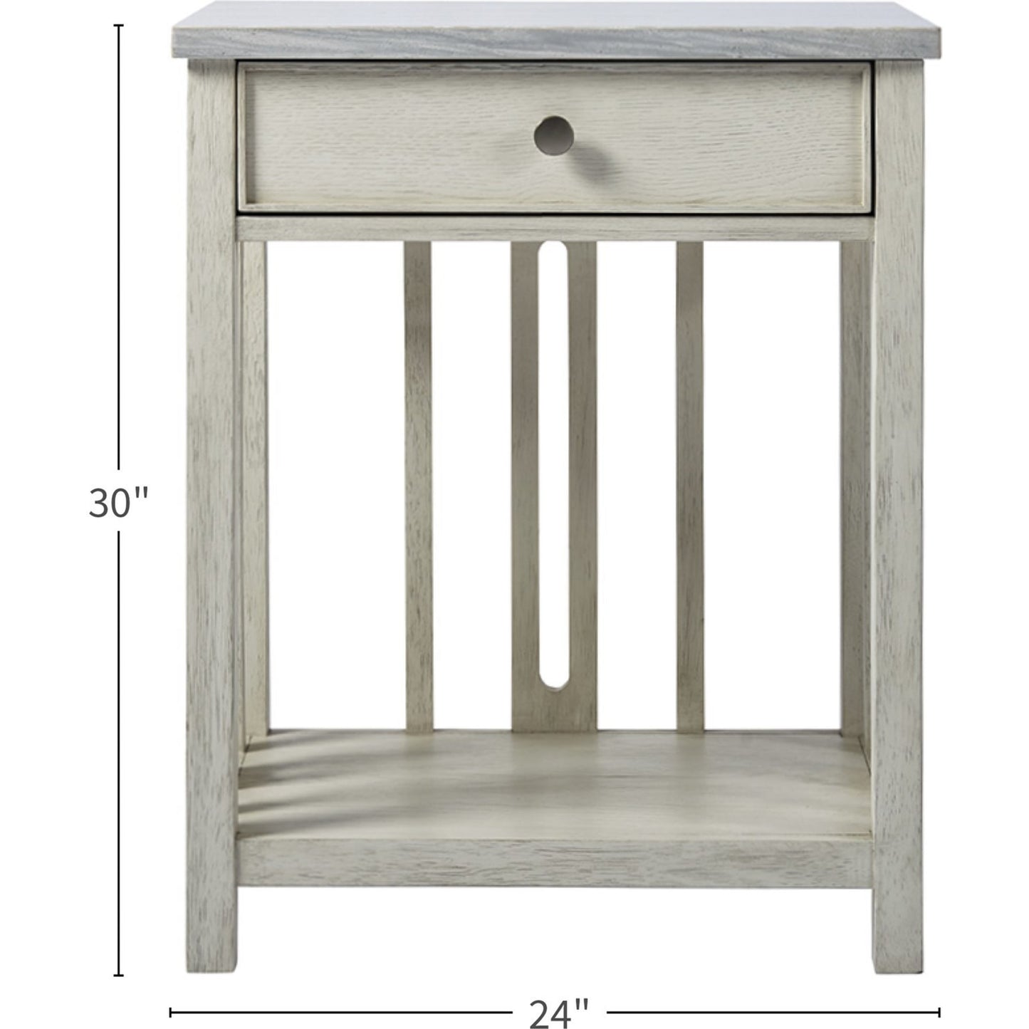004 SR-813066 | Additional Silo | Coastal Living Bedside Table with Stone Top by Coastal Living by Universal Furniture in sandbar and brushed pewter. Made from unique in a transitional style.