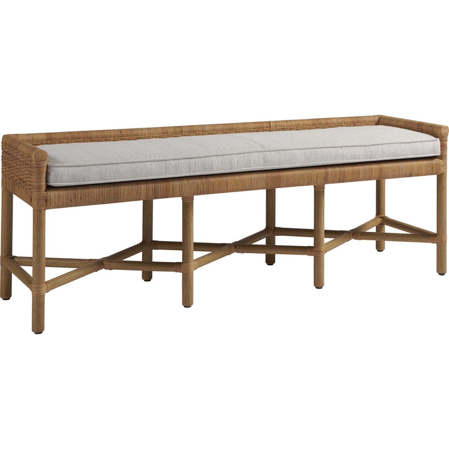 001 SR-813124 | Additional Silo | Coastal Living Pull Up Bench by Coastal Living by Universal Furniture in wicker, dover natural. Made from 96% polyester, 2% nylon, 2% cotton in a coastal style.