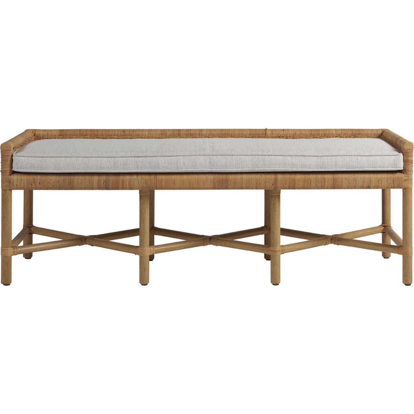 002 SR-813124 | Additional Silo | Coastal Living Pull Up Bench by Coastal Living by Universal Furniture in wicker, dover natural. Made from 96% polyester, 2% nylon, 2% cotton in a coastal style.