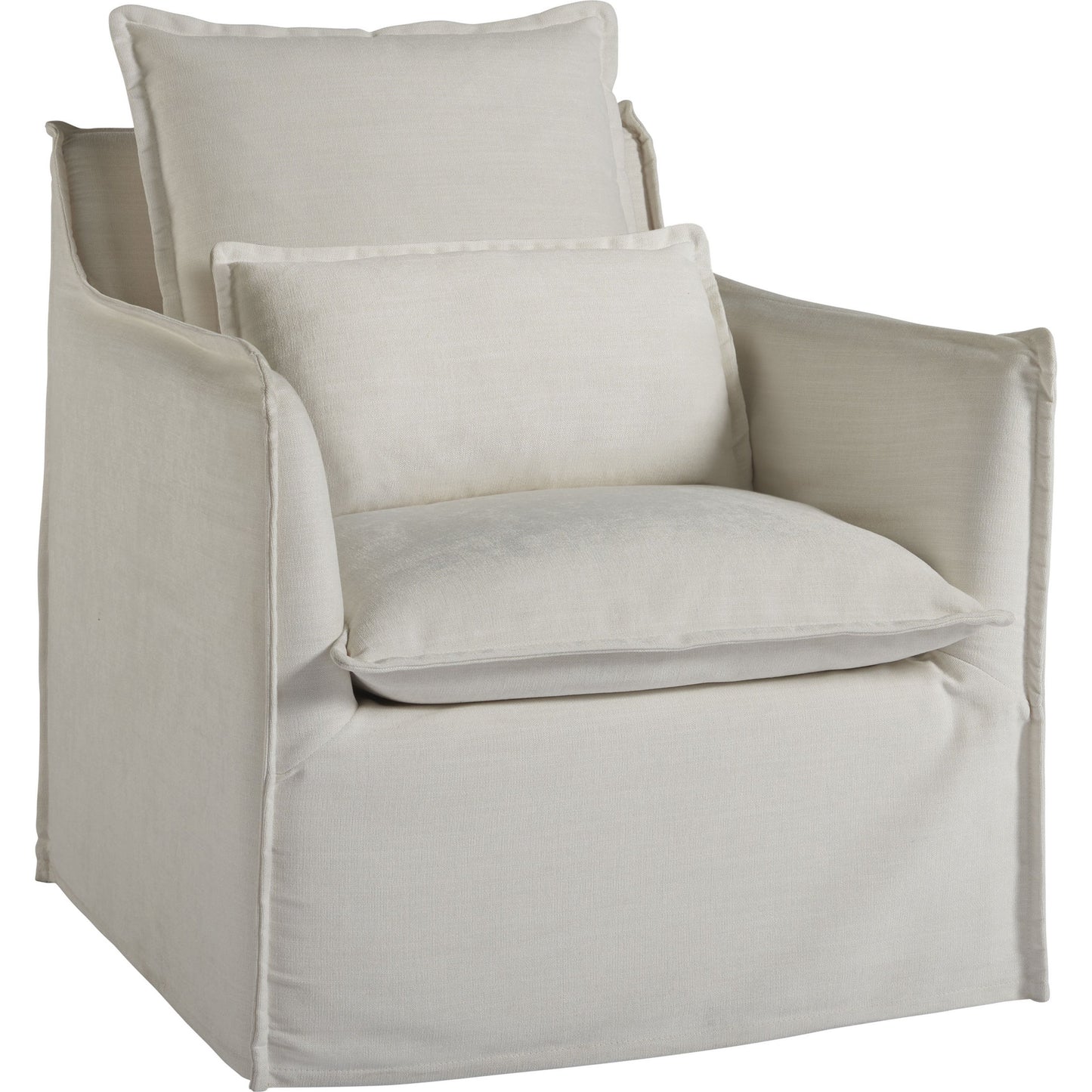 001 SR-813144 | Additional Silo | Coastal Living Siesta Key Swivel Chair by Coastal Living by Universal Furniture in crypton daily snow. Made from 100% polyester in a transitional style.