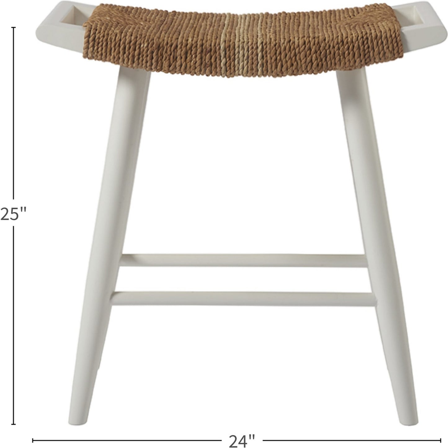 004 SR-813095 | Additional Silo | Coastal Living Counter Stool by Coastal Living by Universal Furniture in white and sailcloth. Made from woven abaca in a coastal style.