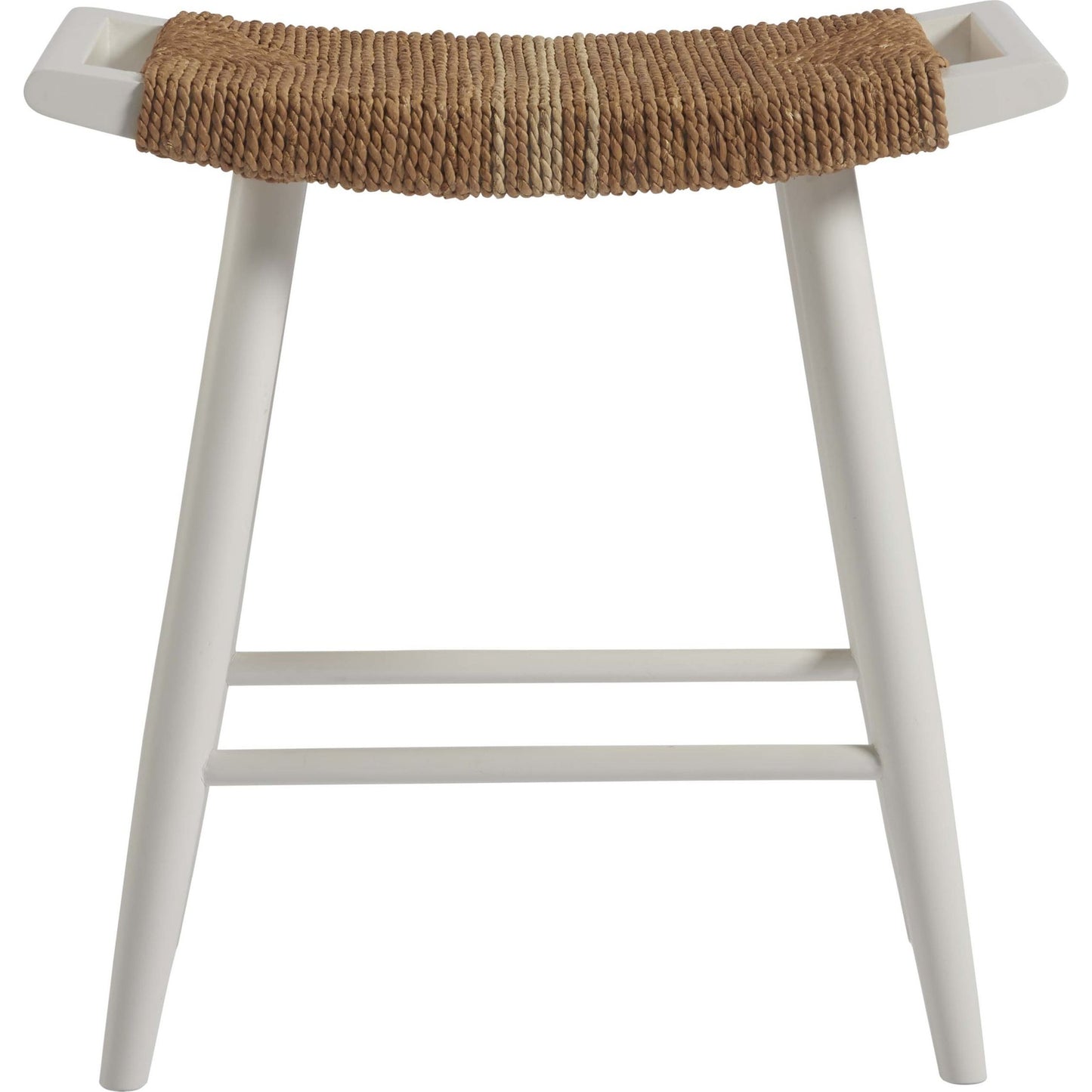 003 SR-813095 | Additional Silo | Coastal Living Counter Stool by Coastal Living by Universal Furniture in white and sailcloth. Made from woven abaca in a coastal style.