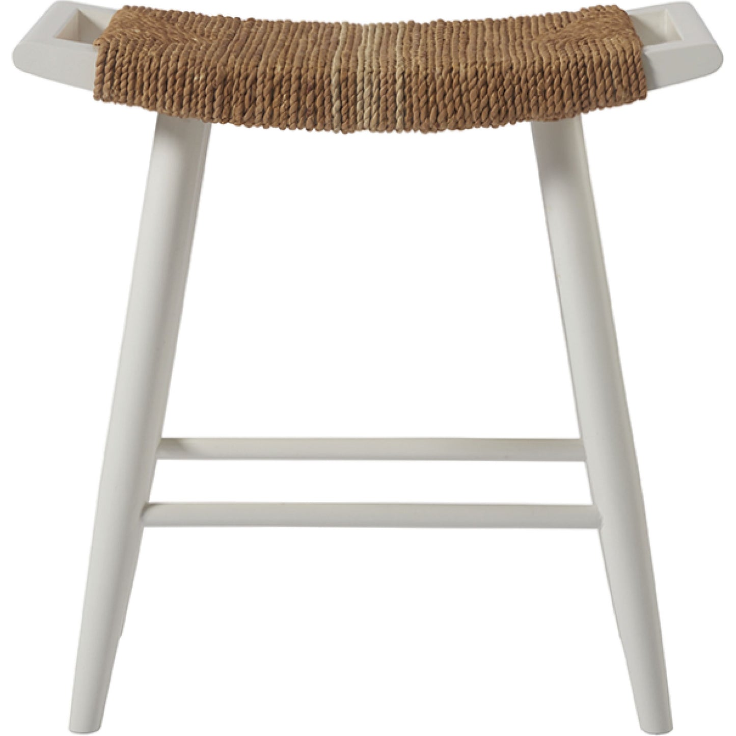 002 SR-813095 | Additional Silo | Coastal Living Counter Stool by Coastal Living by Universal Furniture in white and sailcloth. Made from woven abaca in a coastal style.
