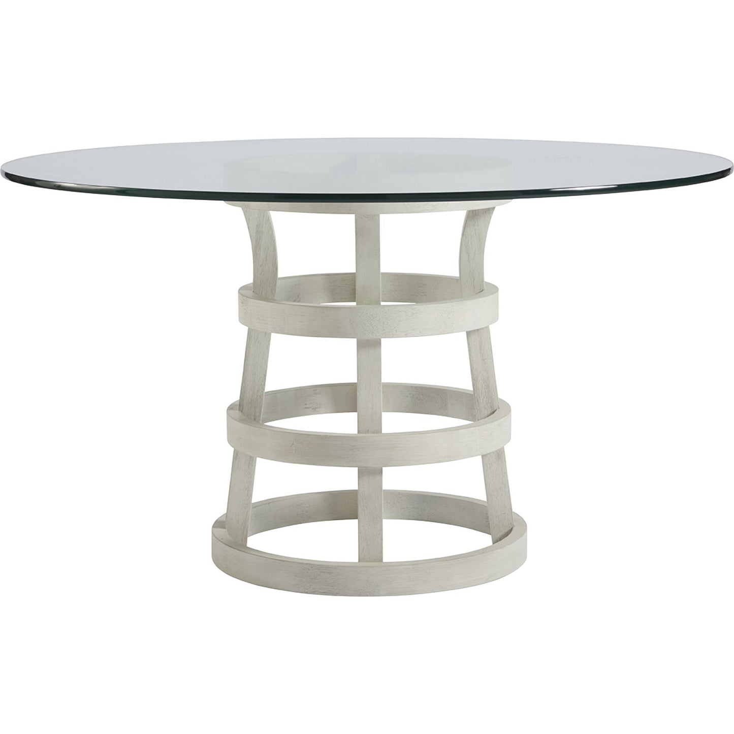 001 SR-813129 | Primary Silo | Coastal Living Round Glass Table 54" by Coastal Living by Universal Furniture in na and sandbar. Made from unique in a coastal style.