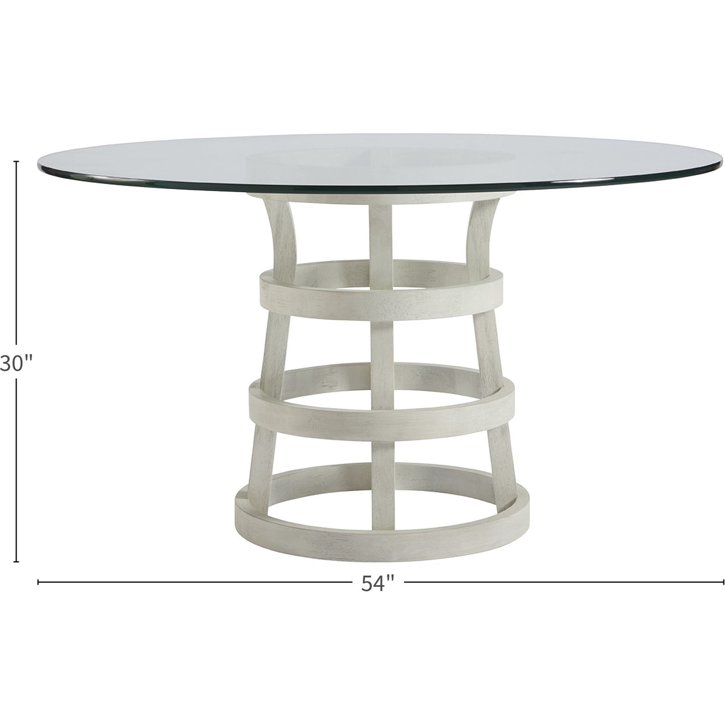 002 SR-813129 | Additional Silo | Coastal Living Round Glass Table 54" by Coastal Living by Universal Furniture in na and sandbar. Made from unique in a coastal style.