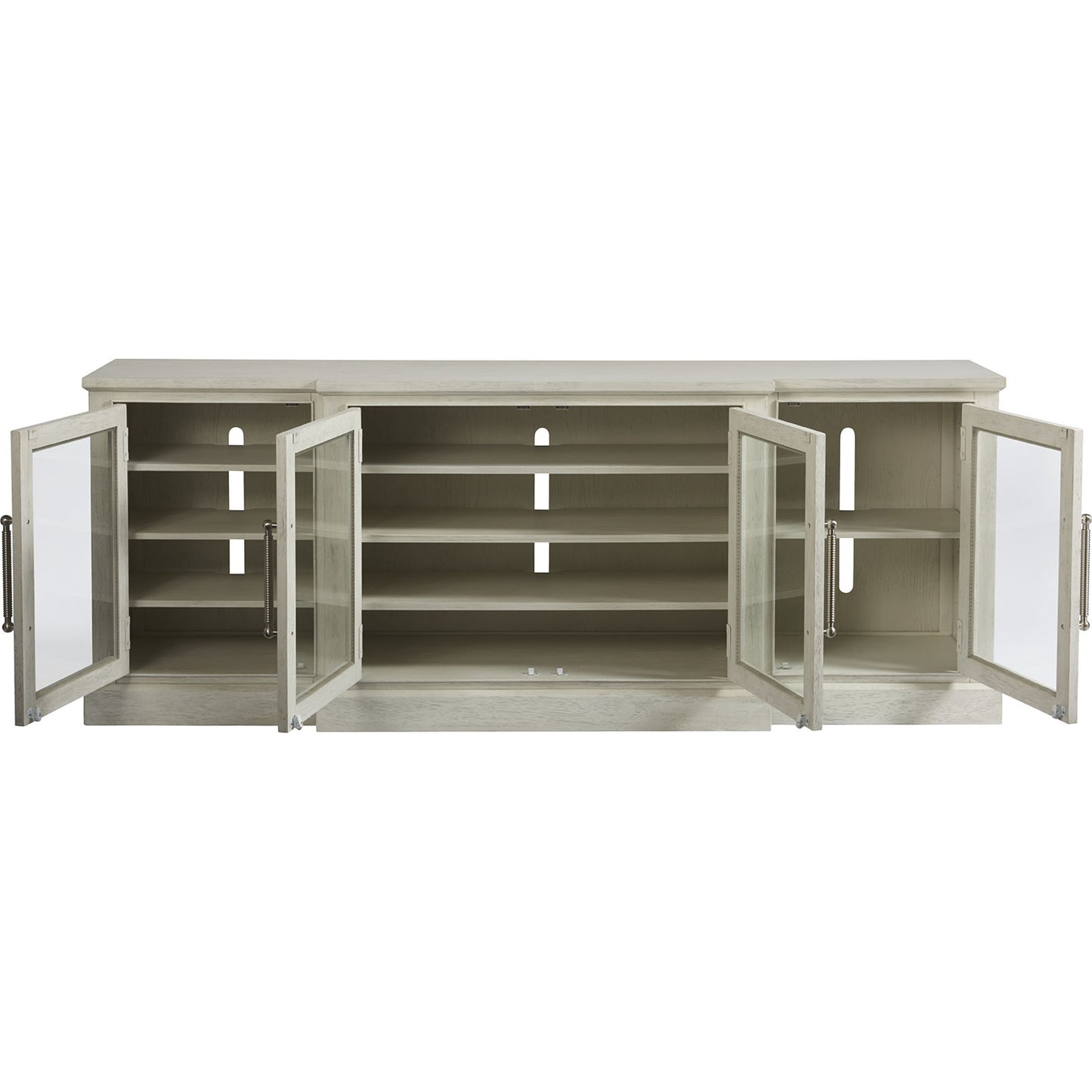 008 SR-813099 | Lifestyle | Coastal Living Entertainment Console by Coastal Living by Universal Furniture in brushed pewter and sandbar. Made from unique in a traditional style.