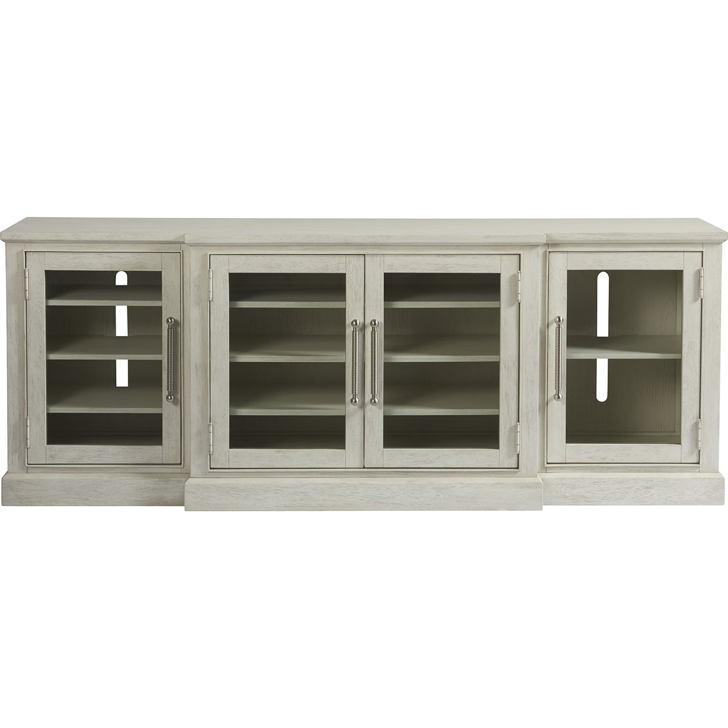 002 SR-813099 | Additional Silo | Coastal Living Entertainment Console by Coastal Living by Universal Furniture in brushed pewter and sandbar. Made from unique in a traditional style.