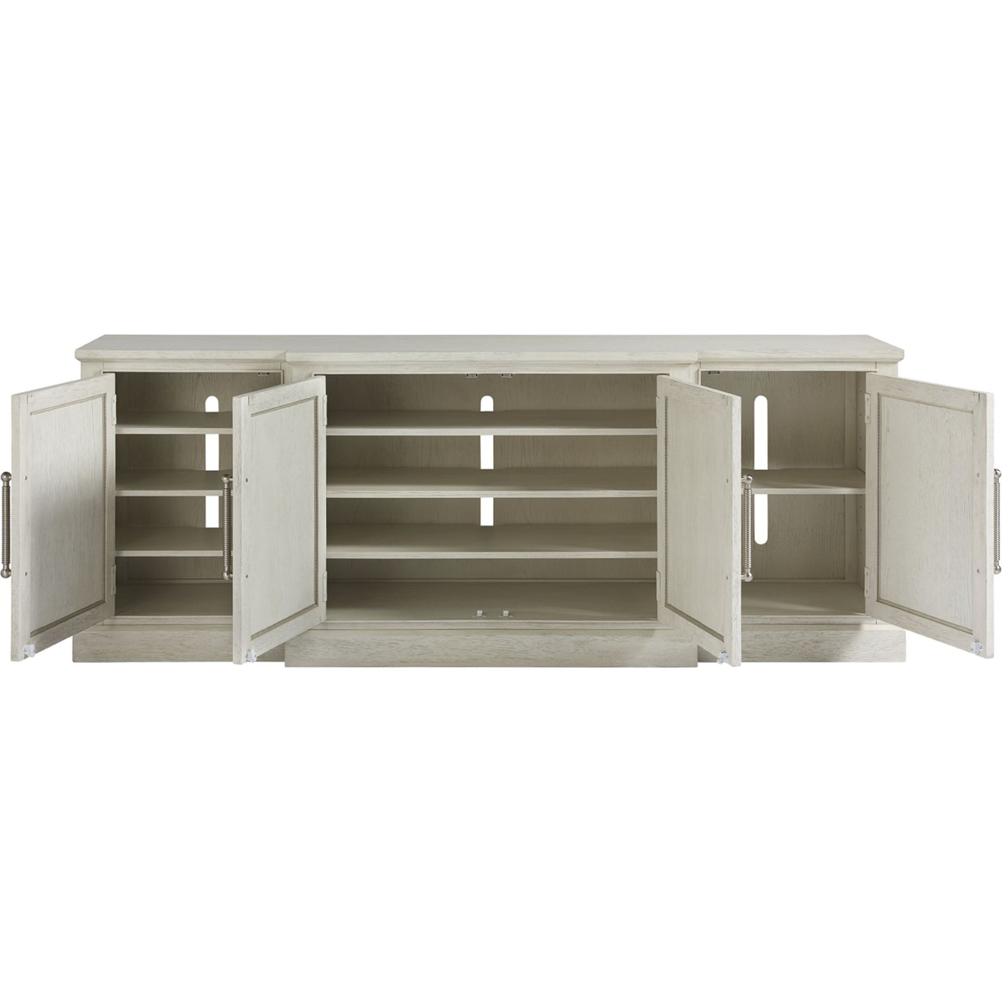 007 SR-813099 | Lifestyle | Coastal Living Entertainment Console by Coastal Living by Universal Furniture in brushed pewter and sandbar. Made from unique in a traditional style.