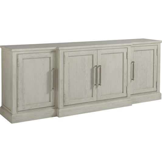 Coastal Living Entertainment Console by Coastal Living by Universal Furniture in brushed pewter and sandbar. Made from unique in a traditional style.