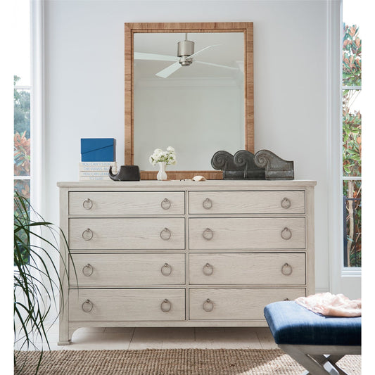 Coastal Living the Escape Drawer Dresser by Coastal Living by Universal Furniture in brushed pewter and sandbar. Made from unique in a transitional style.
