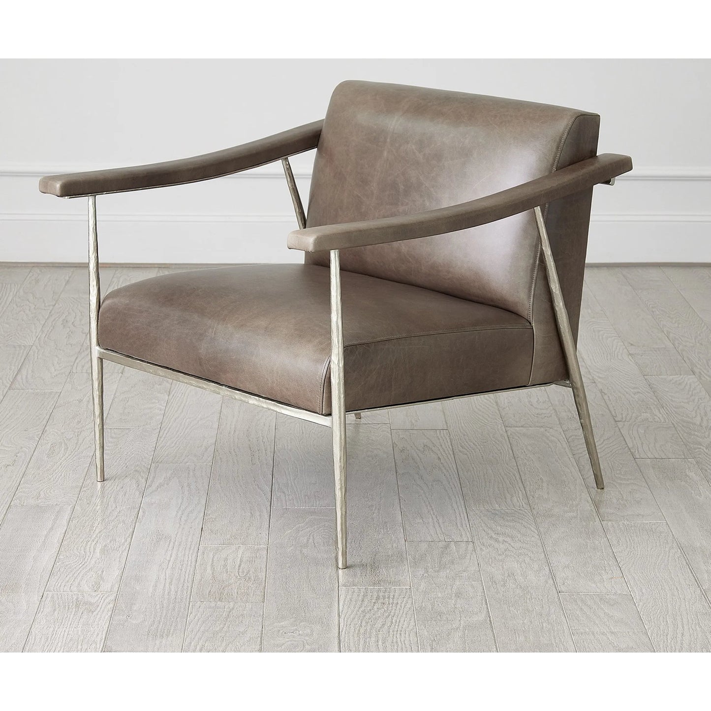 010 SI-2323867 | Additional Silo | L Brooks Leather Chair by Global Views in nickel. Made from unique in a unique style.
