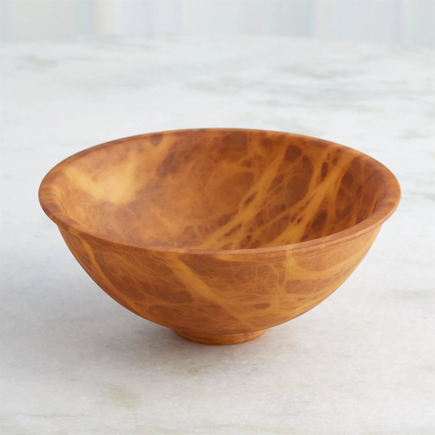 006 SI-2324035,SI-2324036 | Unknown | Oiled Alabaster Bowl by Global Views. Made from unique in a unique style.