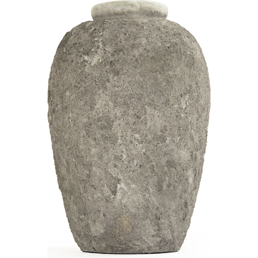 8383L Jar by Zentique in gray and polyresin. Made from polyresin in a cottage & farmhouse style.