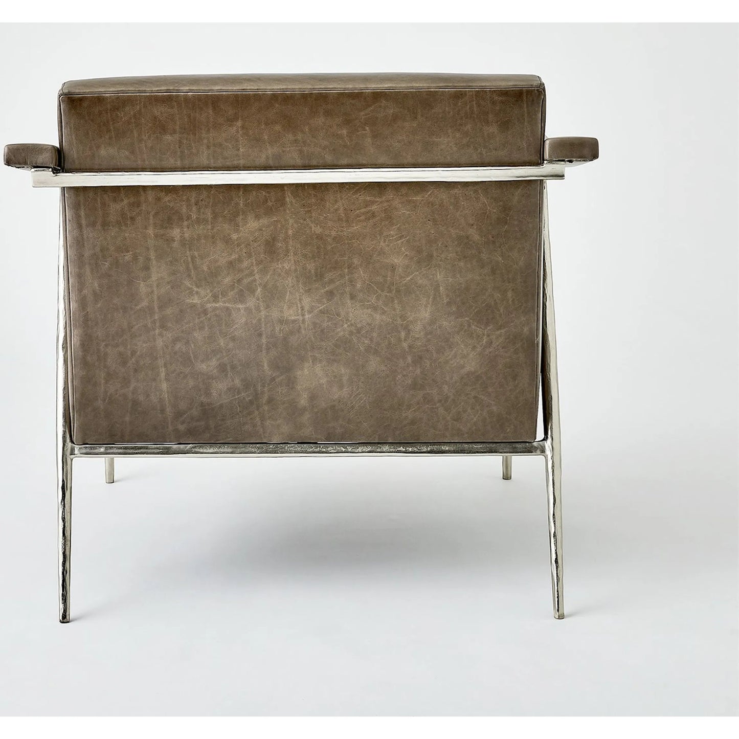 007 SI-2323867 | Additional Silo | L Brooks Leather Chair by Global Views in nickel. Made from unique in a unique style.