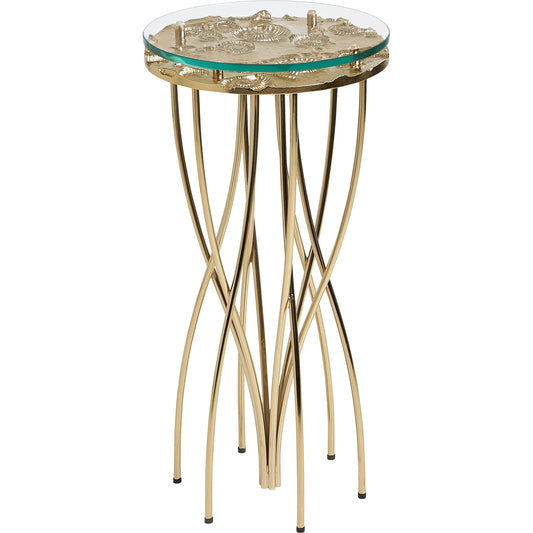 Coastal Side Table by Maitland-Smith in brass. Made from unique in a modern style.