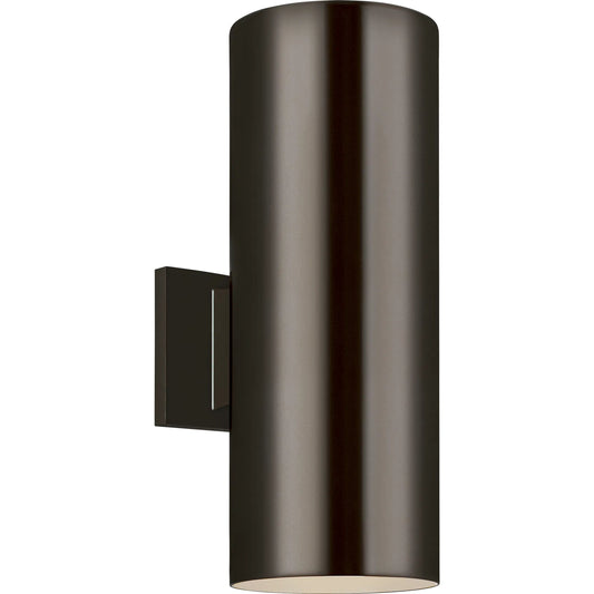 Outdoor Cylinders Small 2 LED Wall Lantern by Visual Comfort & Co.. Made from aluminum in a transitional style.