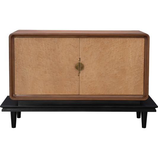 Ezekiel Sideboard by Maitland-Smith in walnut, birdseye maple. Made from unique in a traditional style.
