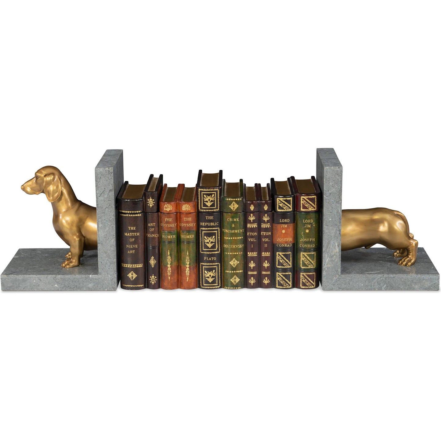 007 SI-2239021 | Additional Silo | Dachshund Bookend by Maitland-Smith in brass. Made from unique in a unique style.