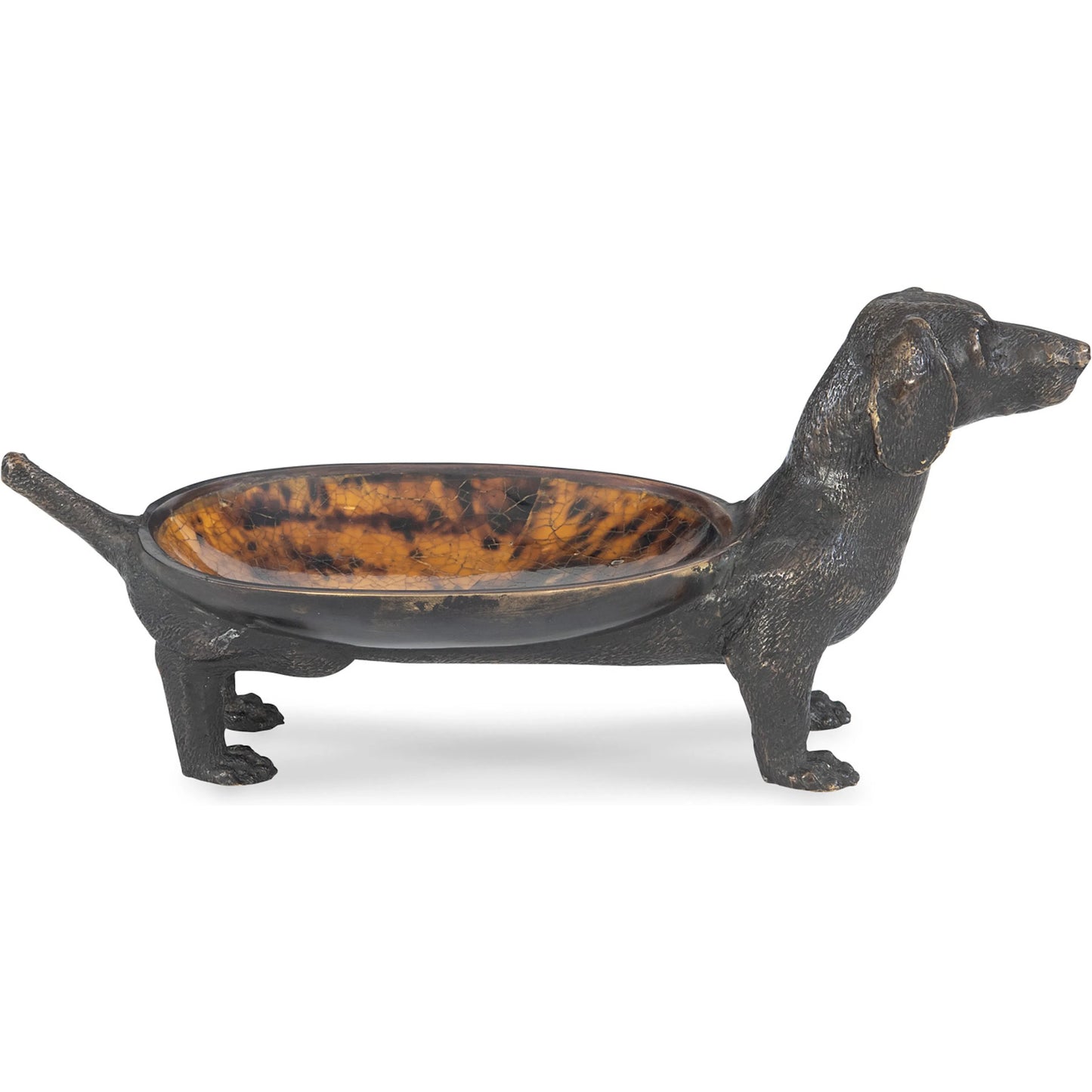 003 SI-2239023 | Additional Silo | Dachshund Dish by Maitland-Smith in barcelona bronze. Made from unique in a unique style.
