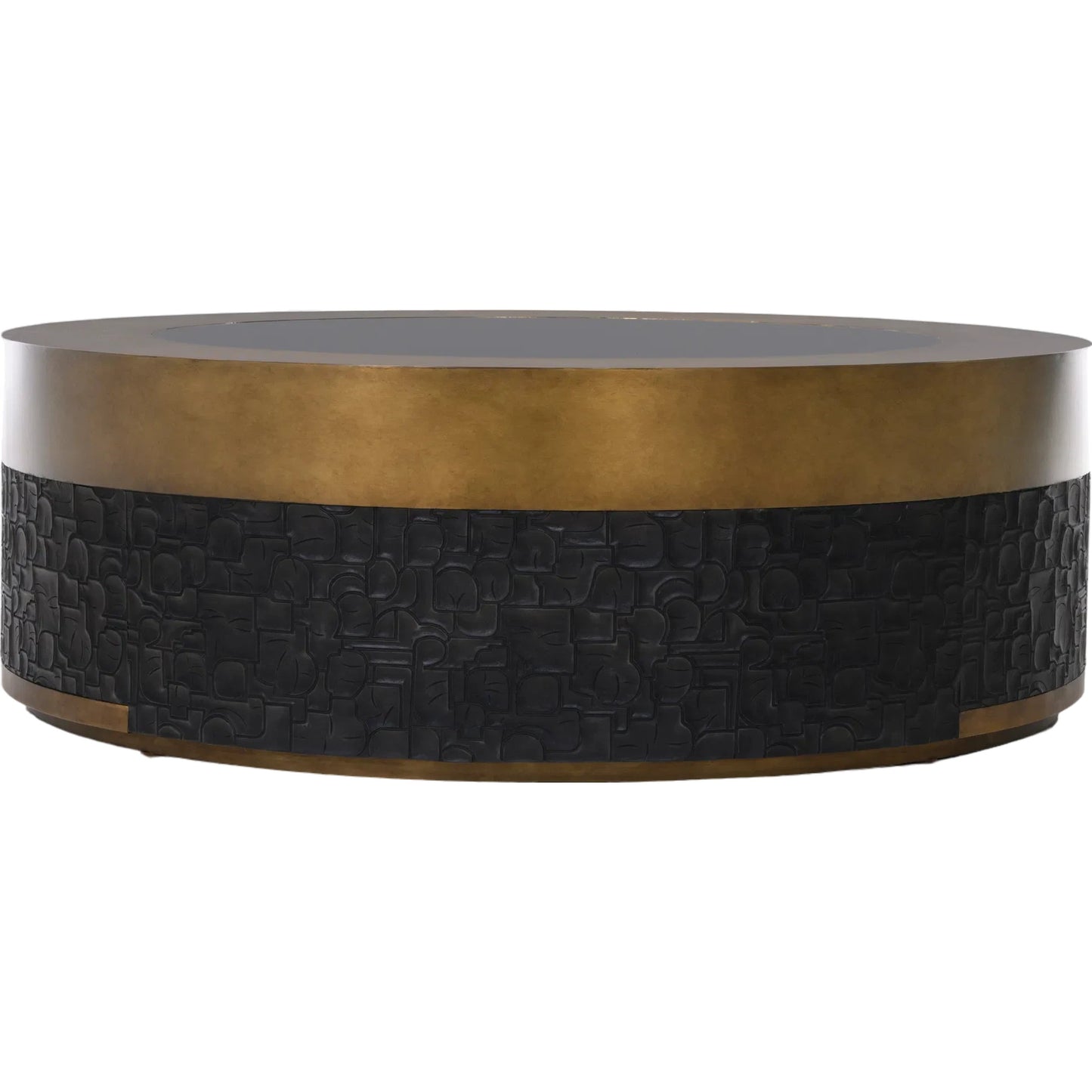 006 SI-2239026 | Additional Silo | Alma Cocktail Table by Maitland-Smith in black, antique brass. Made from unique in a unique style.