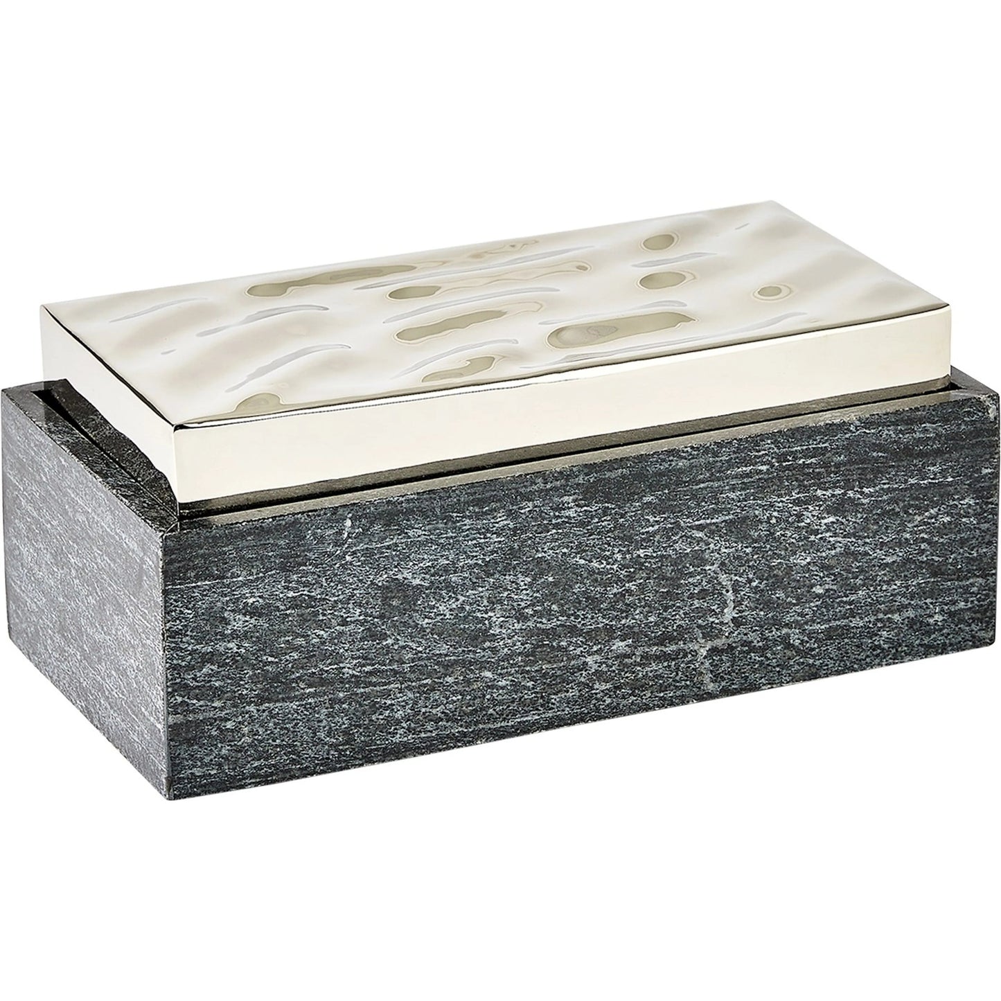 019 SI-2324371 | Additional Silo | Shimmer Box by Global Views in marble. Made from unique in a unique style.