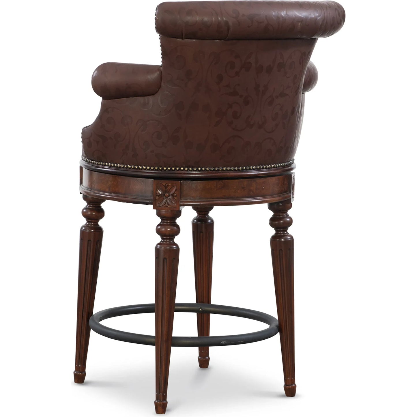 002 SI-2239042 | Additional Silo | Brooks Counter Stool by Maitland-Smith in alabama coco and mahogany. Made from unique in a unique style.