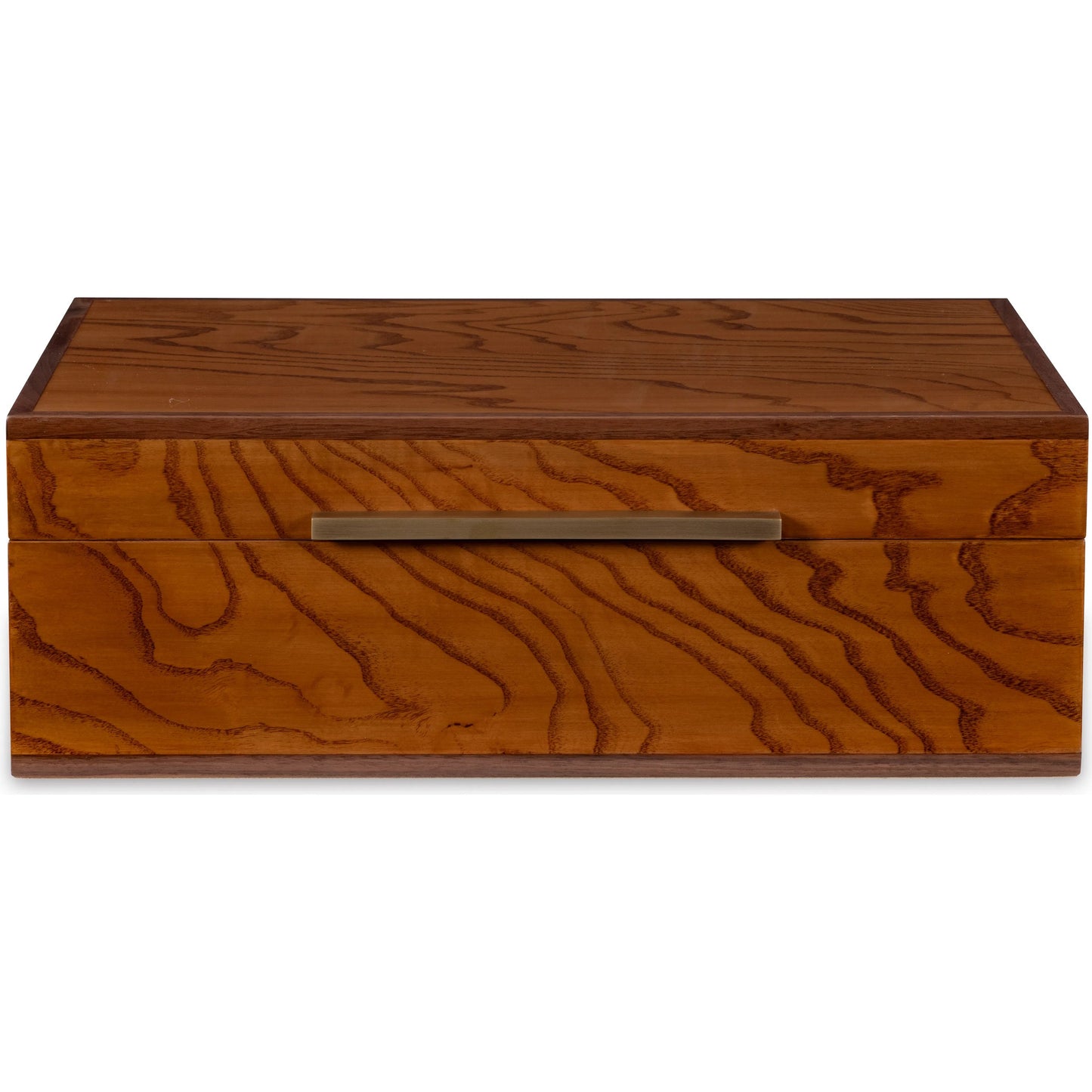 003 SI-2293475 | Additional Silo | Walnut and Brass Box by Maitland-Smith in walnut. Made from unique in a unique style.