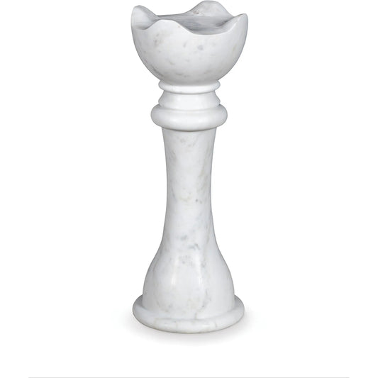 Queen Chess Table by Maitland-Smith in polished. Made from banswara white marble in a modern style.