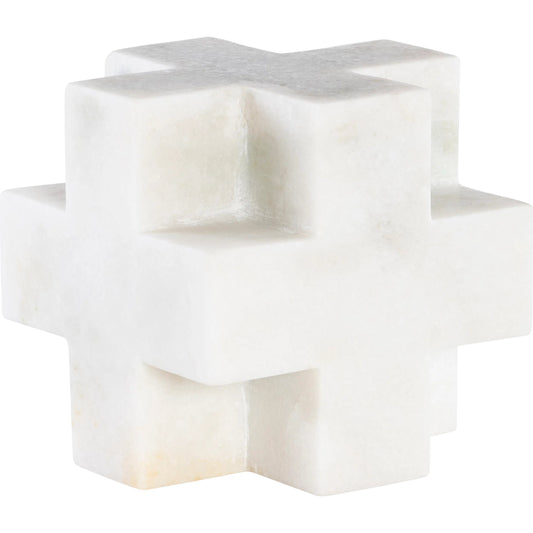 001 SI-2293505 | Additional Silo | White Marble Desk Sculpture by Maitland-Smith. Made from unique in a unique style.