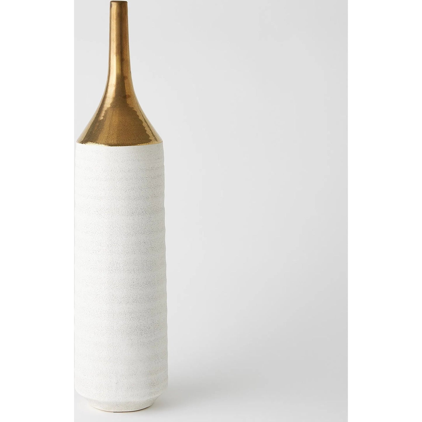 003 SR-940086 | Additional Silo | Two Toned Vase by Global Views in gold. Made from ceramic in a eclectic & global style.