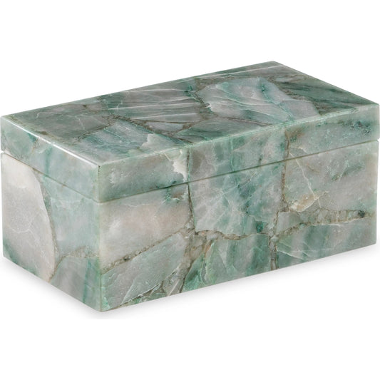 Small Green Aventurine Box by Maitland-Smith. Made from unique in a modern style.