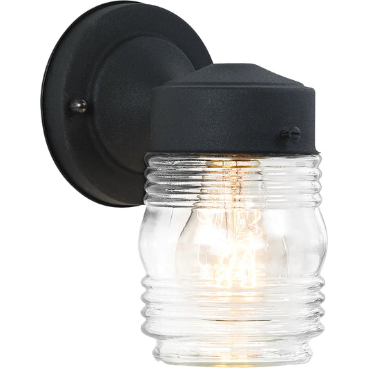 One Light Outdoor Wall Lantern by Visual Comfort & Co. in black. Made from steel in a cottage & farmhouse style.