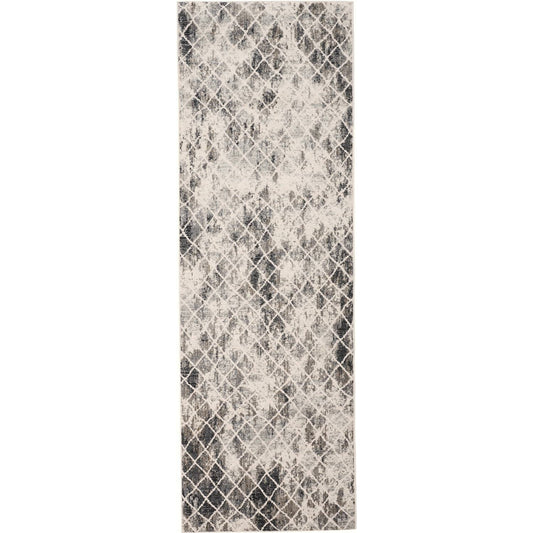 Kano Transitional Diamond Rug - 3873F by Feizy in ivory, gray, taupe. Made from polypropylene, polyester in a unique style.