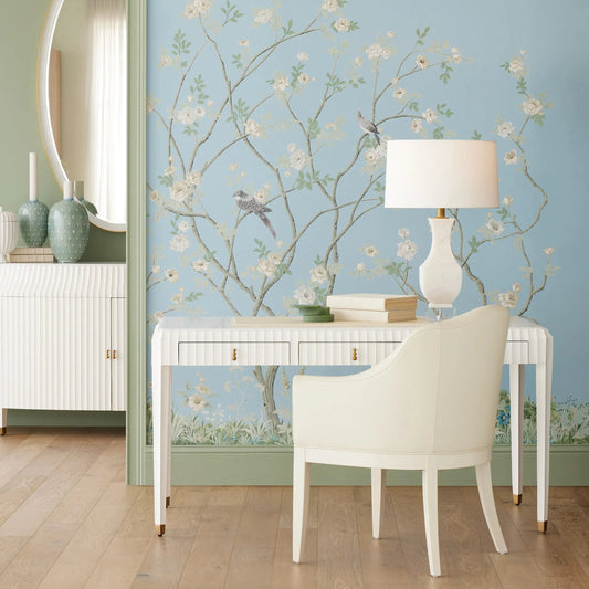 Alabaster Square Urn Lamp by Global Views in alabaster and brass. Made from unique in a modern style.