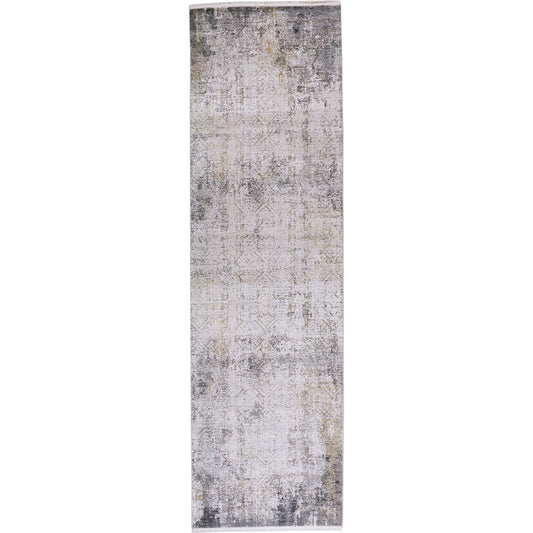 Cadiz Gradient Rug - 3890F by Feizy in ivory, gray. Made from viscose, acrylic in a unique style.