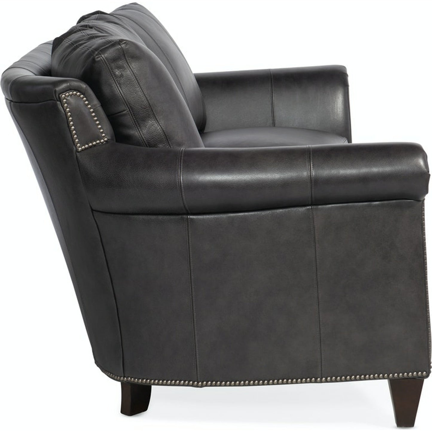 005 SI-1873193 | Additional Silo | Richardson Stationary Sofa by Bradington-Young by Hooker Furniture. Made from 100% leather in a unique style.