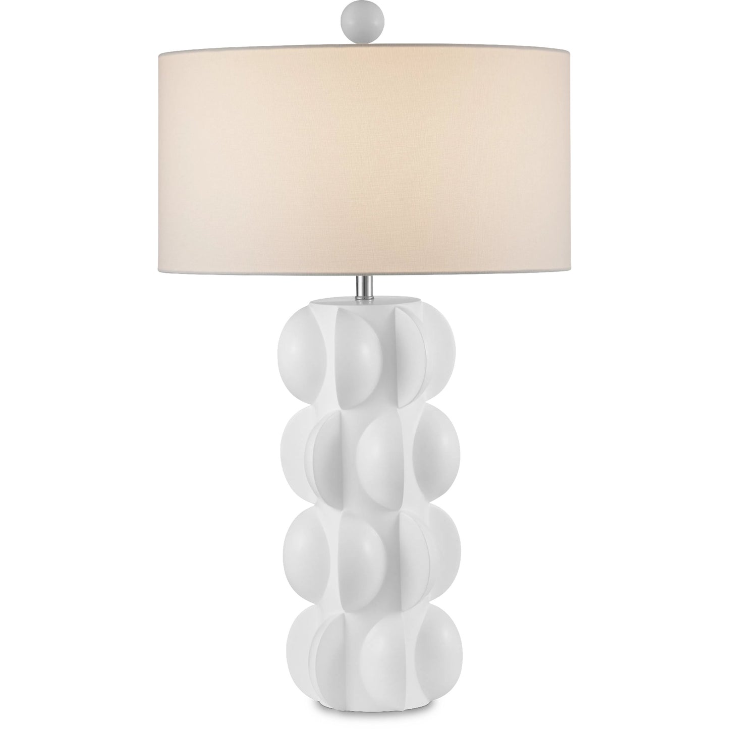 004 SI-2191828 | Additional Silo | Salizzole Table Lamp by Currey and Company in white. Made from composite in a modern style.