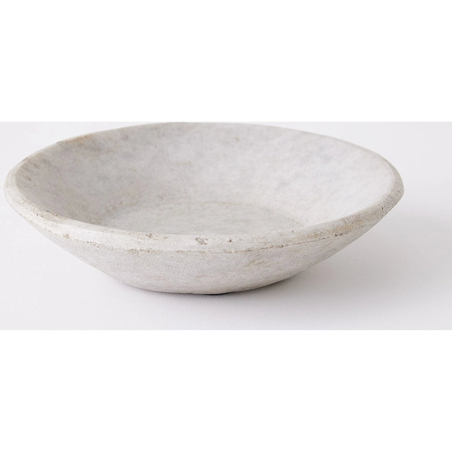 002 SR-939937 | Additional Silo | Marble Bowl by Global Views in antiqued white. Made from lime stone stained marble in a eclectic & global style.