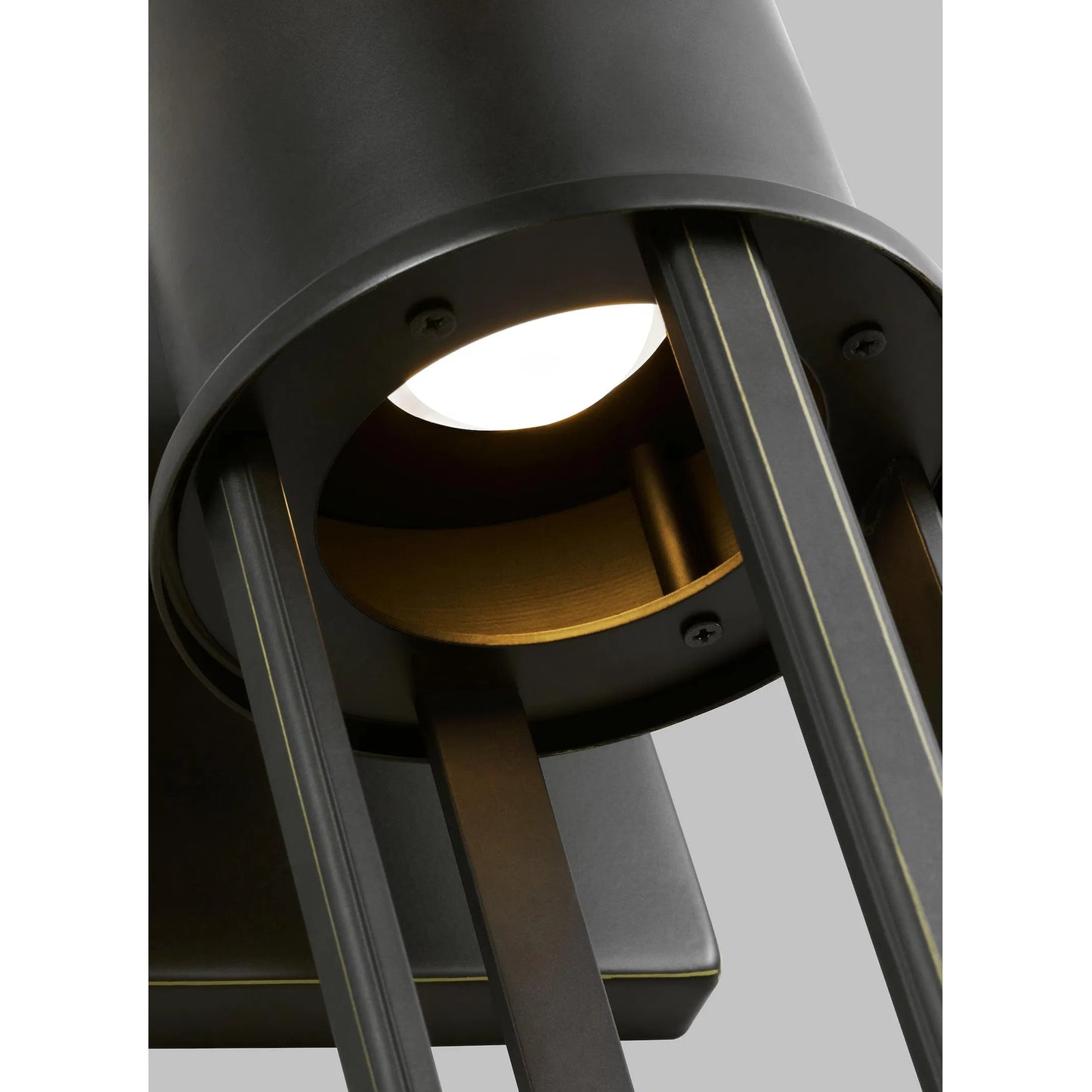 009 SI-2233629 | Closeup | Union Large LED Outdoor Wall Lantern by Visual Comfort & Co.. Made from aluminum in a transitional style.