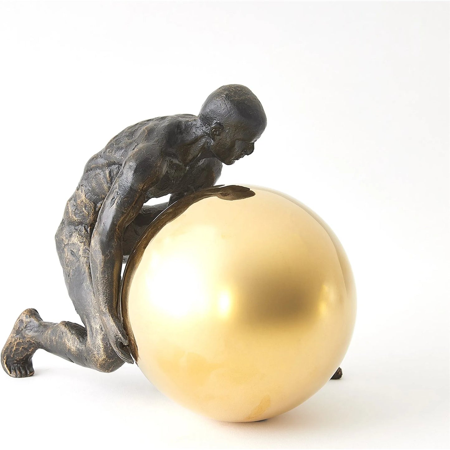 001 SI-2323161 | Additional Silo | Boulder Man by Global Views. Made from cast iron, stainless steel ball in a modern style.