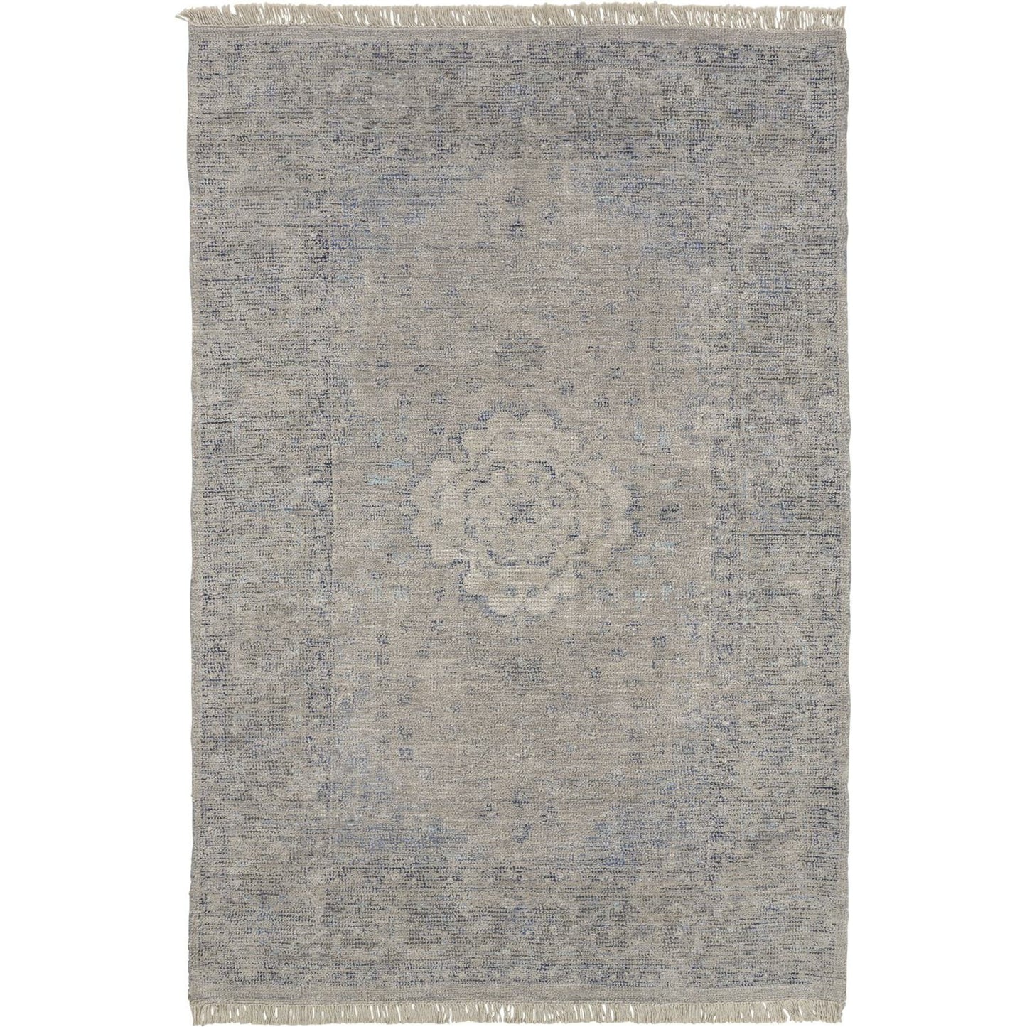 004 SI-1753693,SI-1753696 | Additional Silo | Caldwell Transitional Rug - 8108F by Feizy in gray, blue, ivory. Made from wool, viscose in a unique style.