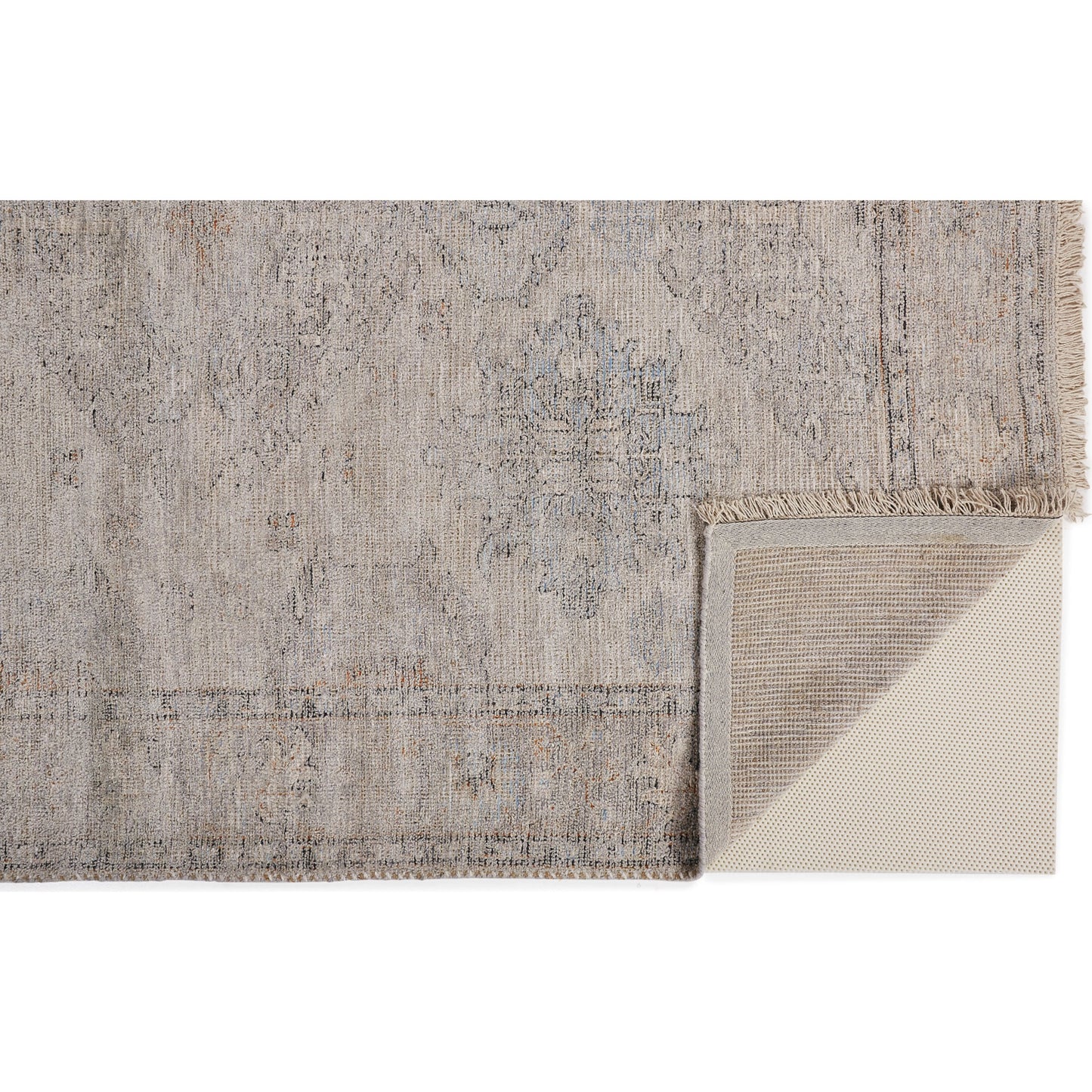 012 SI-1754235,SI-1754236,SI-1754237,SI-1754238,SI-1754239 | Closeup | Caldwell Transitional Oriental Rug - 8801F by Feizy in blue, gray, taupe. Made from wool, viscose in a unique style.