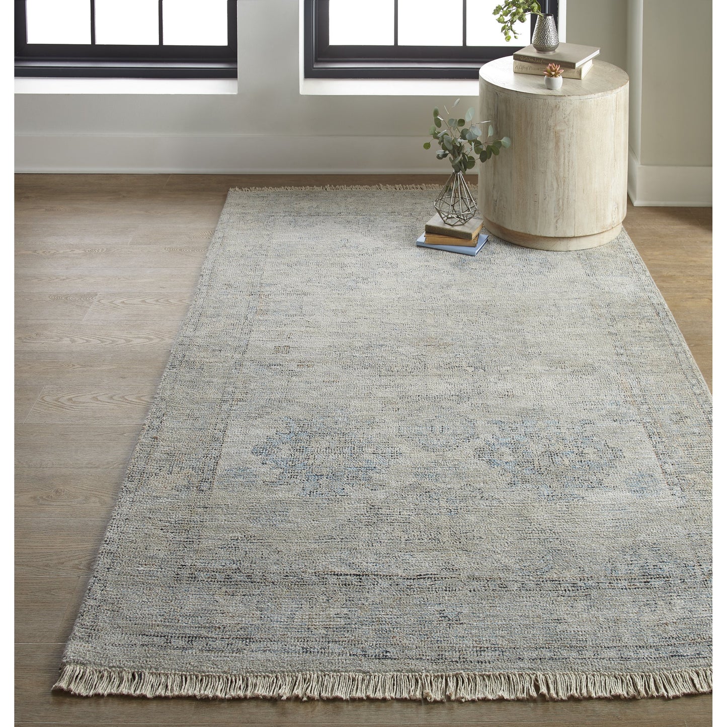 024 SI-1754235,SI-1754236,SI-1754237,SI-1754238,SI-1754239 | Lifestyle | Caldwell Transitional Oriental Rug - 8801F by Feizy in blue, gray, taupe. Made from wool, viscose in a unique style.