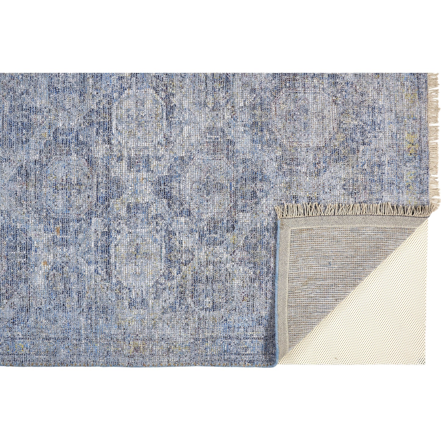 015 SI-1754253,SI-1754256,SI-1754257 | Closeup | Caldwell Transitional Rug - 8804F by Feizy in blue, ivory. Made from wool, viscose in a unique style.