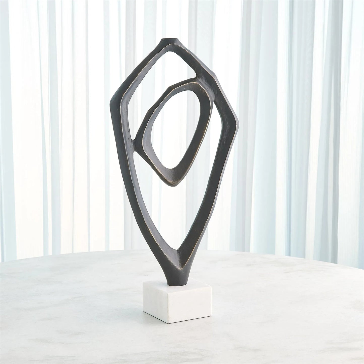 005 SI-2323794 | Lifestyle | Interplay Sculpture by Global Views in marble. Made from unique in a modern style.