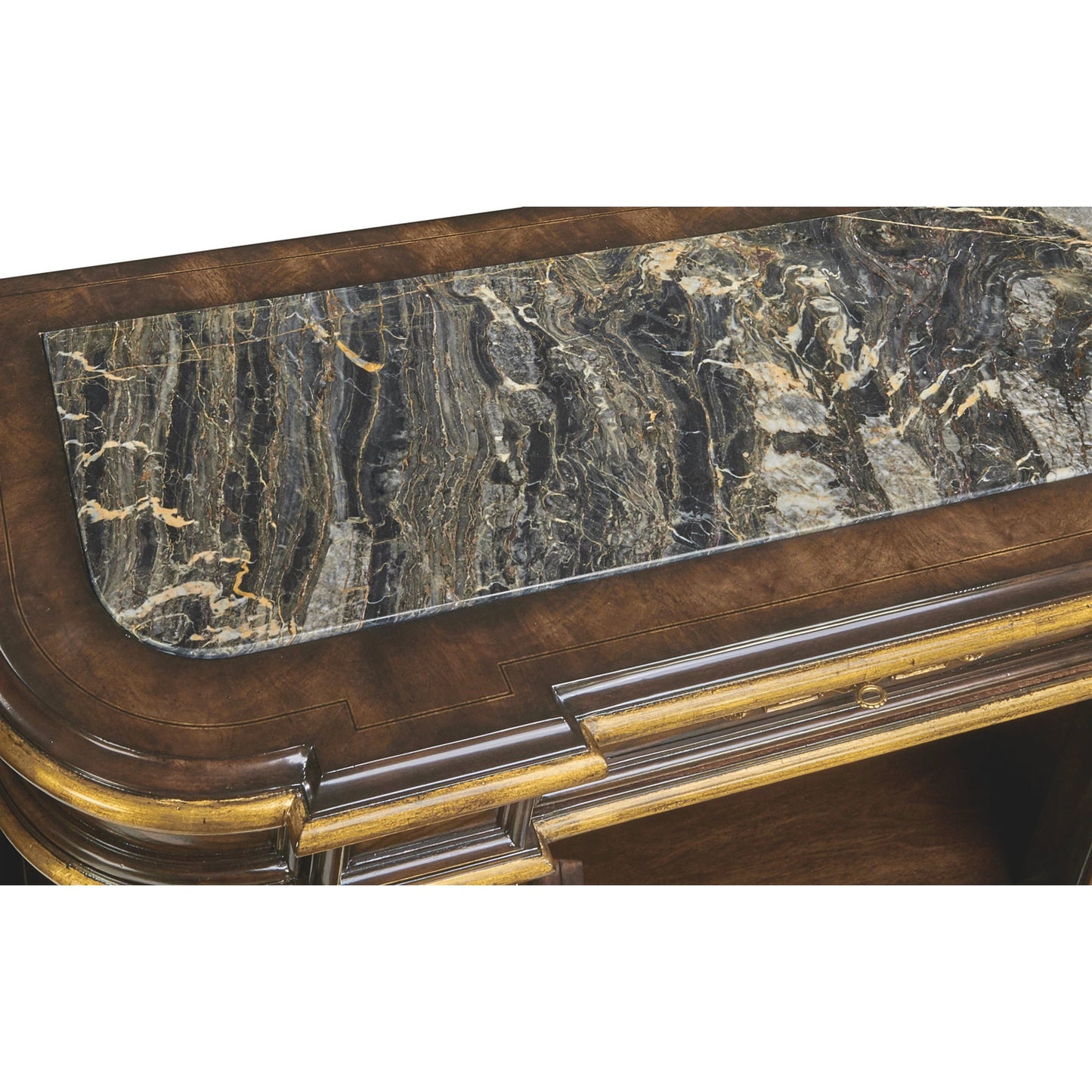 003 SI-2016002 | Closeup | Grand Traditions Credenza by Maitland-Smith. Made from unique in a traditional style.