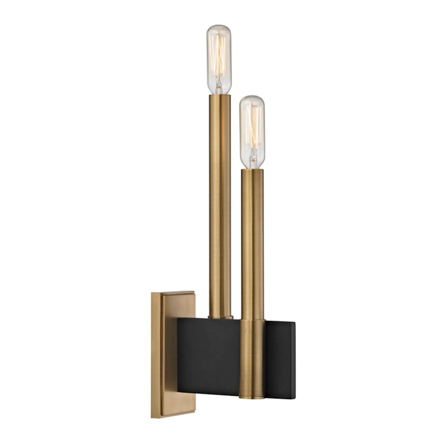 002 S-312464 | Primary Silo | Abrams Wall Sconce by Hudson Valley in aged brass. Made from steel in a modern style.